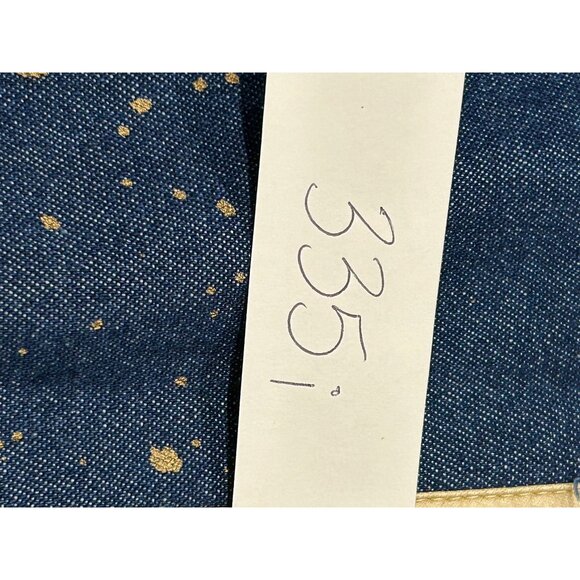 Vintage Howard Wolf Sport Blue Gold Two Piece Denim Dress Jacket Set Sz Large - Picture 13 of 13